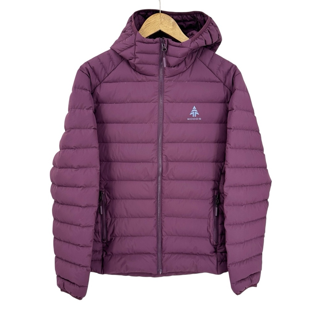 WOODS Duck Down Jacket Puffer Insulated Canada Snow Hiking Purple